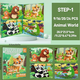 Magnetic Puzzle Book for Kids - Fairy, Sea & Animal Themes
