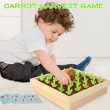 Wooden Carrot Harvest Learning Game for Kids
