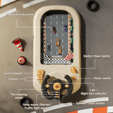 Kids Car Racing Steering Wheel Toy with Lights &amp; Sound Effects