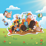 57 Pcs Farmer Tractor Floor Puzzle for Kids