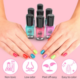 Nail Polish Kit for Kids with Dryer – Peel-Off Manicure Set