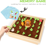 Wooden Carrot Harvest Learning Game for Kids