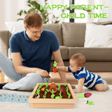 Wooden Carrot Harvest Learning Game for Kids