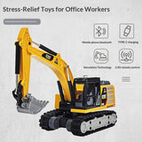 1:64 Scale Mini RC Excavator – Desktop Construction Toy