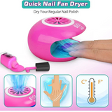 Nail Polish Kit for Kids with Dryer – Peel-Off Manicure Set