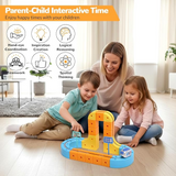 Magnetic Rail Electric Train Set for Kids – 67 Pieces