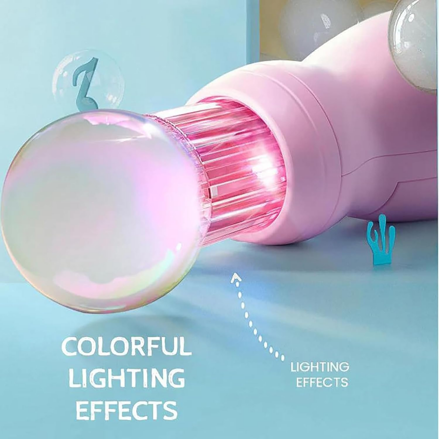 Magic fog bubble wand kids playing with fog bubbles