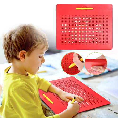 Drawing Magnetic Pad with 10 Pattern Cards for Kids