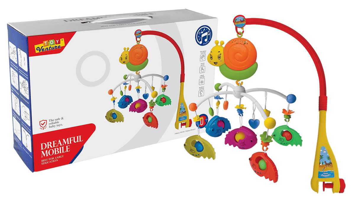 Dreamful Mobile Box Fish – Musical Crib Toy for Newborns
