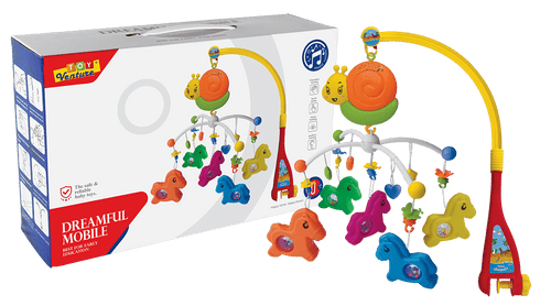 Dreamful Mobile Box Horse – Musical Crib Toy with Lights
