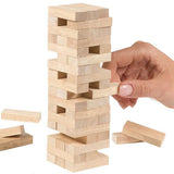 Classic Jenga Wooden Stacking Tower – 54 Pcs Board Game for Kids &amp; Adults