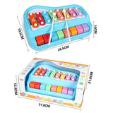 2-in-1 Piano Xylophone Toy with 8 Colorful Keys for Kids