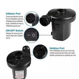 Electric Air Pump for Inflatables – Rapid Inflator/Deflator with 3 Nozzles