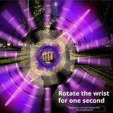 Electric Gyro Light Sword with Spinning LED Action Blade