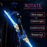 Electric Gyro Light Sword with Spinning LED Action Blade