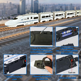 Electric RC Train Toy for Kids with Track Set
