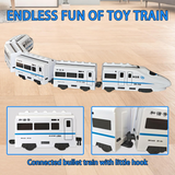 Electric RC Train Toy for Kids with Track Set