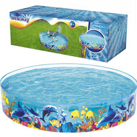 BESTWAY Non-Inflatable Kids Pool 8ft | Paddling Pool No Air