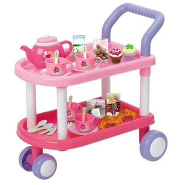 Kids Tea Cart kitchen trolley playset with accessories