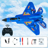F22 Remote Control Fighter Jet Toy with LED Lights for Kids