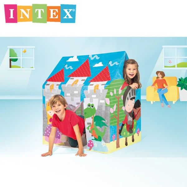 Intex Play Tent House for Kids 37.5x29.5x42 - Pop-Up Design