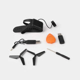Flash Induction Drone – Hand Gesture & RC Control with LED Flash Lights