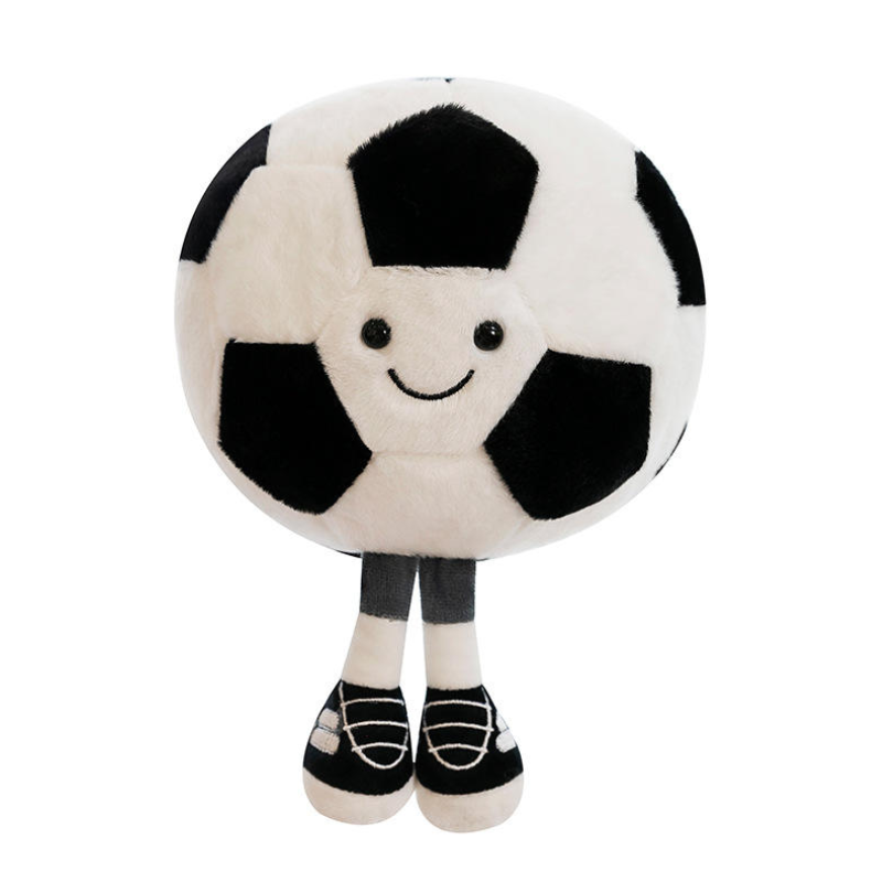 Football & Basketball Plush Toys – Soft Sports Ball Cushions for Kids