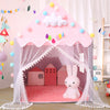 Girls Princess Tent House with Fairy Lights – Cozy Indoor Playhouse for Kids