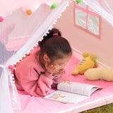 Girls Princess Tent House with Fairy Lights – Cozy Indoor Playhouse for Kids