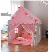 Girls Princess Tent House with Fairy Lights – Cozy Indoor Playhouse for Kids