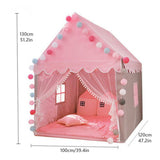 Girls Princess Tent House with Fairy Lights – Cozy Indoor Playhouse for Kids