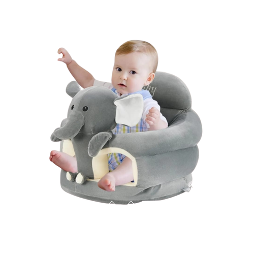 Grey Elephant Baby Seater – Soft Inflatable Support Seat for Babies & Toddlers