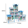 Happy Childhood 4-Story 11-Room Doll House Playset for Kids