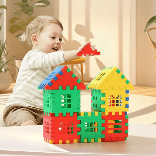 House Building Blocks Set for Kids (135+ Pcs)