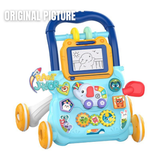 Huanger Large Baby Walker with Lights & Music – Cartoon Learning Push Walker