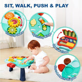 Huanger 2-in-1 Baby Walker & Activity Table (Green)