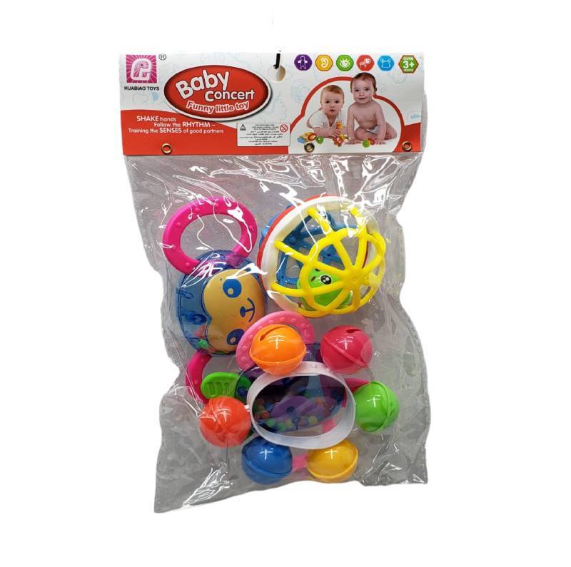 Monkey Theme Baby Rattles Set for Infants