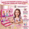 IGOODCO My Beauty Princess Makeup Set | Two-Layer Eye Shadows & Jewellery Drawer for Girls