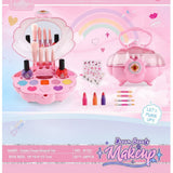 Kids Washable Makeup Box Set with Mirror – Non-Toxic Beauty Kit