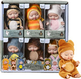 Mini Sleeping Baby Dolls Set for Kids – 6 Pcs