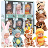 Mini Sleeping Baby Dolls Set for Kids – 6 Pcs