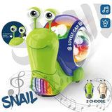 Interactive Musical Crawling Snail Toy for Kids