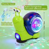 Interactive Musical Crawling Snail Toy for Kids