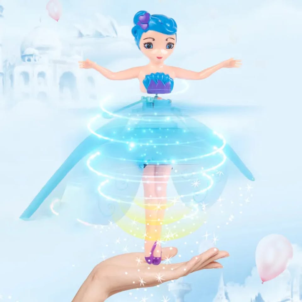 Infrared Induction Flying Fairy Doll with LED Lights | Motion Sensor Toy for Girls