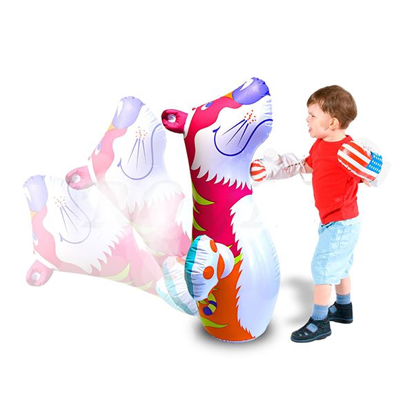 Intex 3D Bop Bag Inflatable Tiger | Stand-Up Punching Toy for Kids