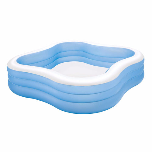 INTEX Beach Waves Swim Centre Pool 7ft 6in x 7ft 6in x 1ft 10in | Inflatable Family Pool