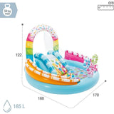 INTEX Candy Themed Inflatable Kids Pool 5ft 5in x 5ft 5in x 4ft | Fun Splash Pool