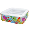 INTEX Clearview Aquarium Kids Pool 5ft 2.5in x 5ft 2.5in x 1ft 7.5in | Inflatable Play Pool
