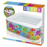 INTEX Clearview Aquarium Kids Pool 5ft 2.5in x 5ft 2.5in x 1ft 7.5in | Inflatable Play Pool