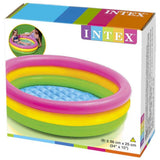 INTEX Durable Sunset Baby Pool 2.8ft x 10in | Inflatable Toddler Splash Pool